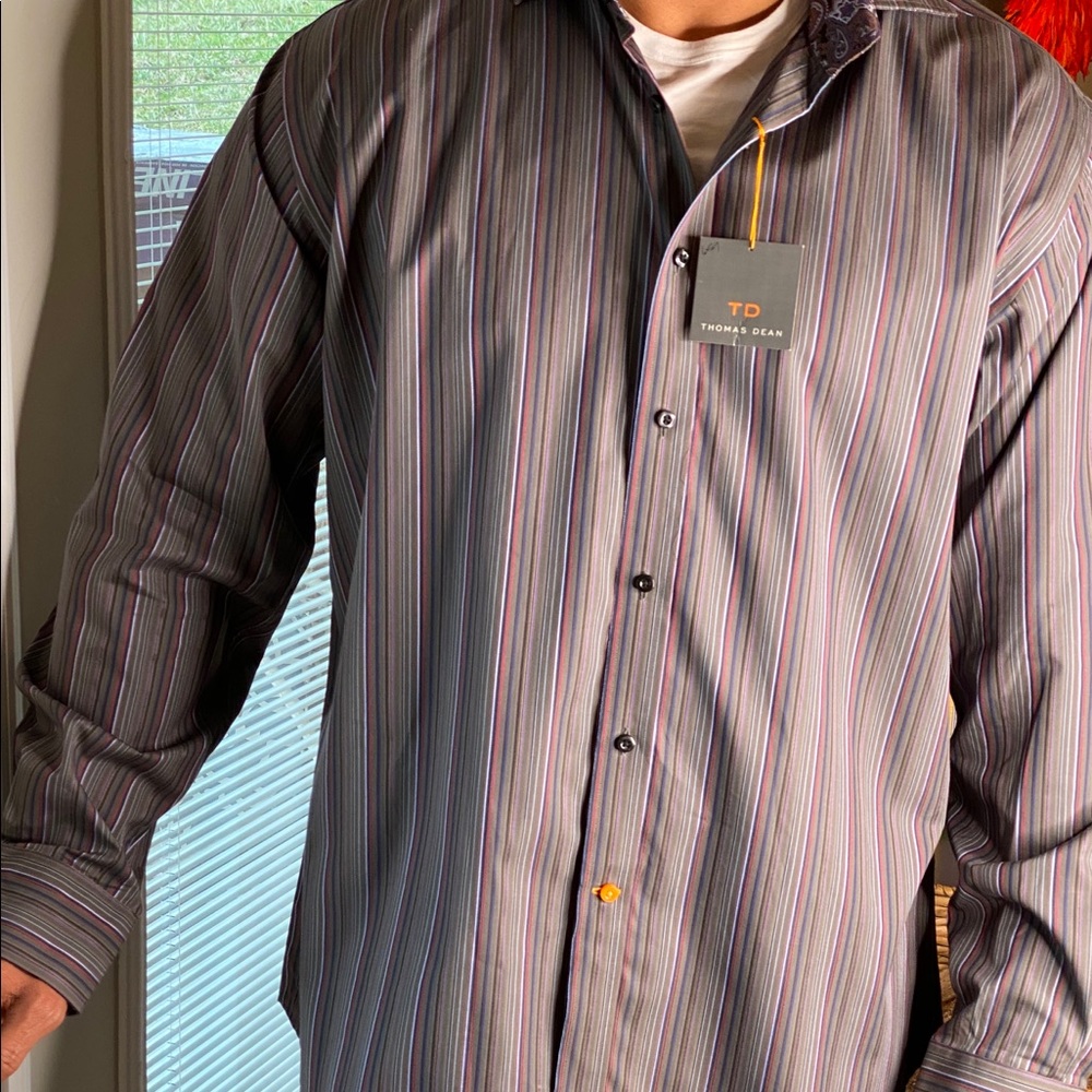 Thomas Dean men’s button down shirt
